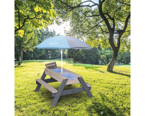 Kinderpicknicktafel AXI Nick, hout, antraciet