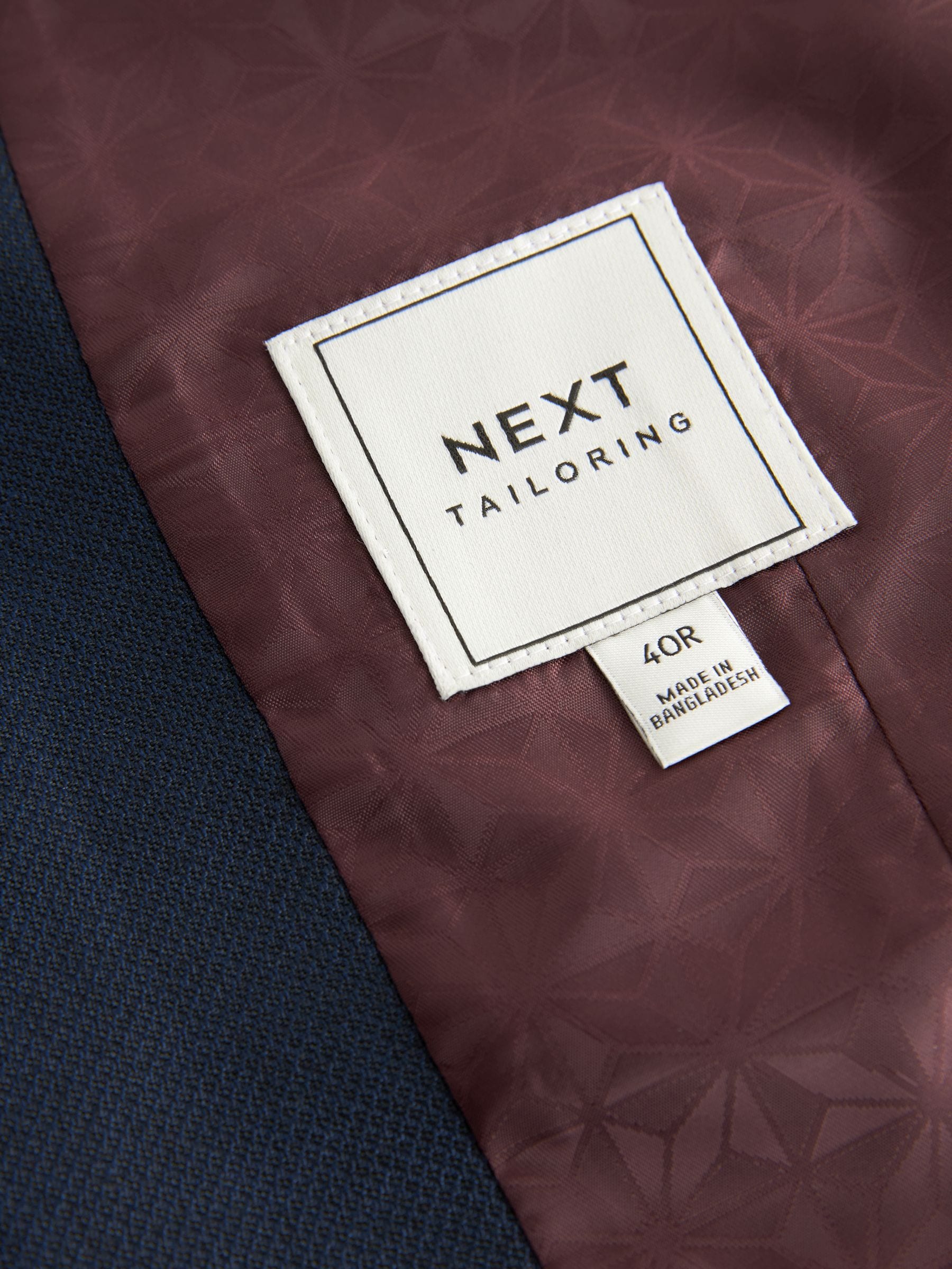 Donkerblauw - Herenvest met textuur