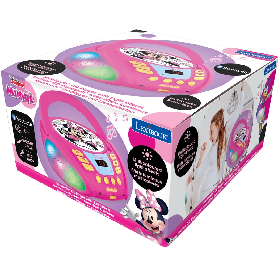 LEXIBOOK Minnie Bluetooth CD-Spieler mit Lichteffekten