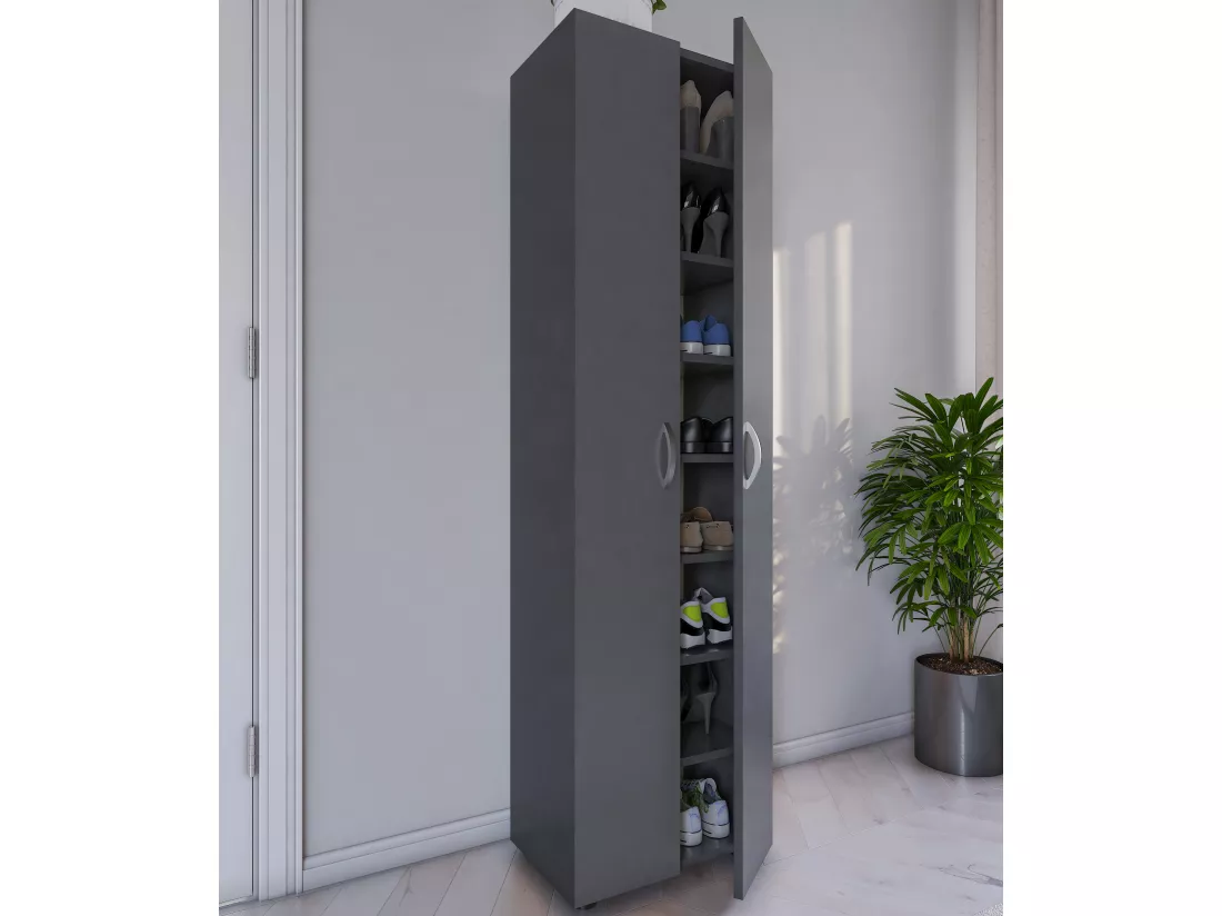 Bois XXL Grande armoire à chaussures Ulas 8