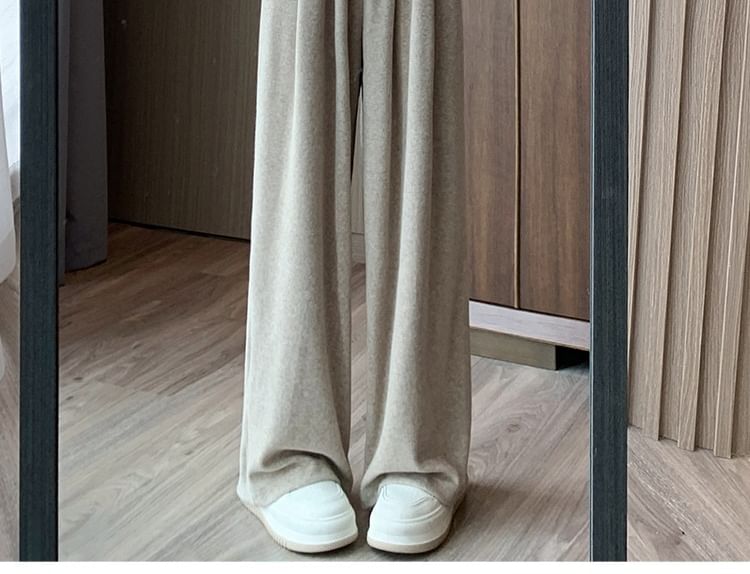 Magimomo - Hoge taille effen wijde broek (verschillende ontwerpen)