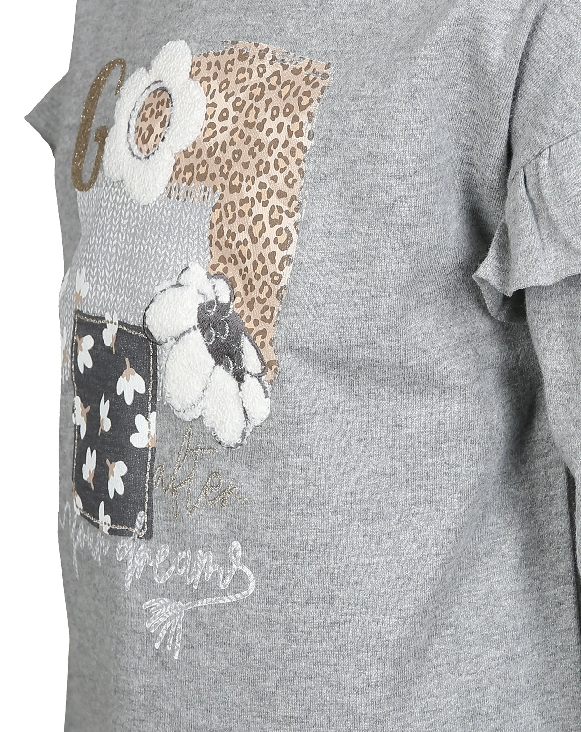 Langarm-Shirt GO AFTER YOUR DREAMS in grau