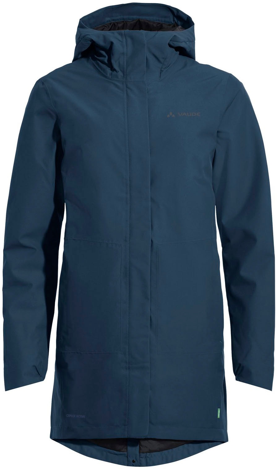 VAUDE Funktionsmantel »WOMEN'S CYCLIST PADDED PARKA II«, 1 Wasserdicht, winddicht, atmungsaktiv