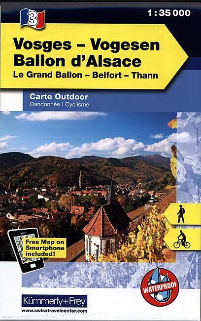 KUMMERLY - 3 VOSGES BALLON ALSACE ECHELLE 1 35 000