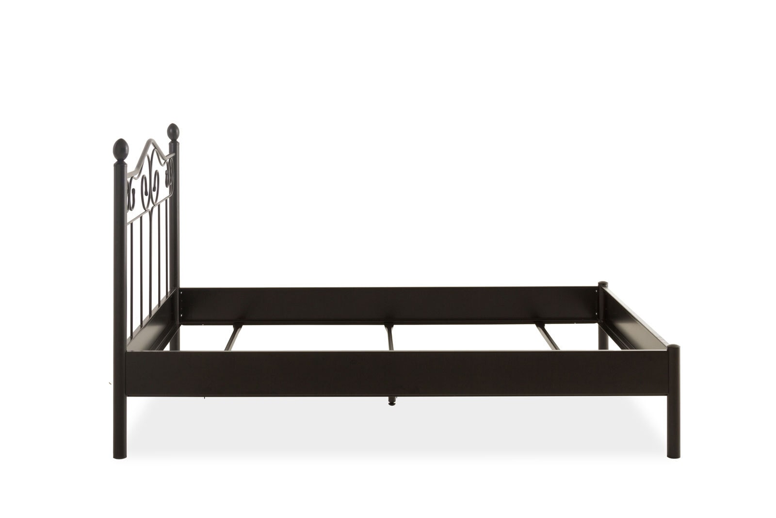 TRAUMWERKSTATT Metallbettgestell PALERMO 140 x 200 cm schwarz