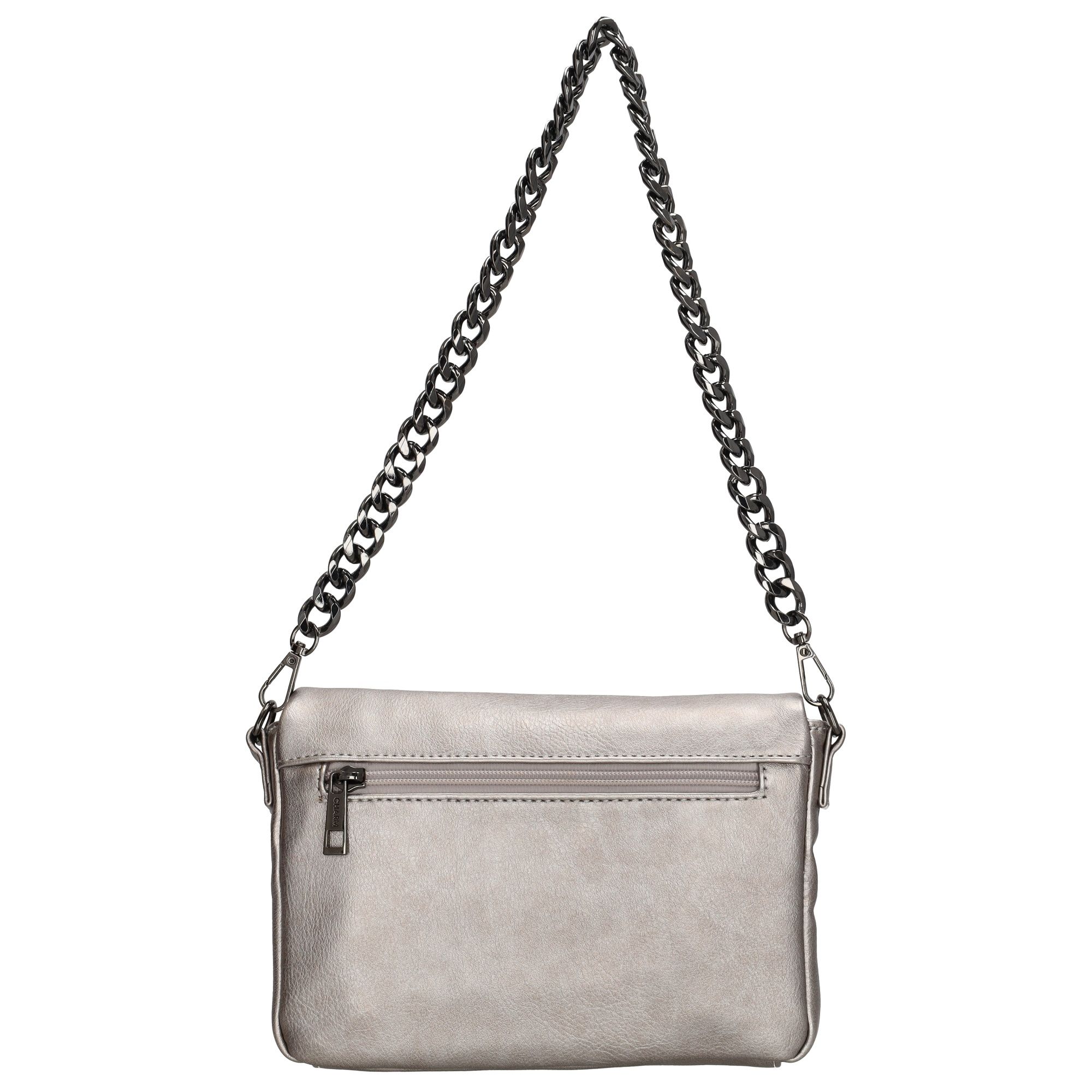 Charm London Bayswater Schoudertas Donkerzilver