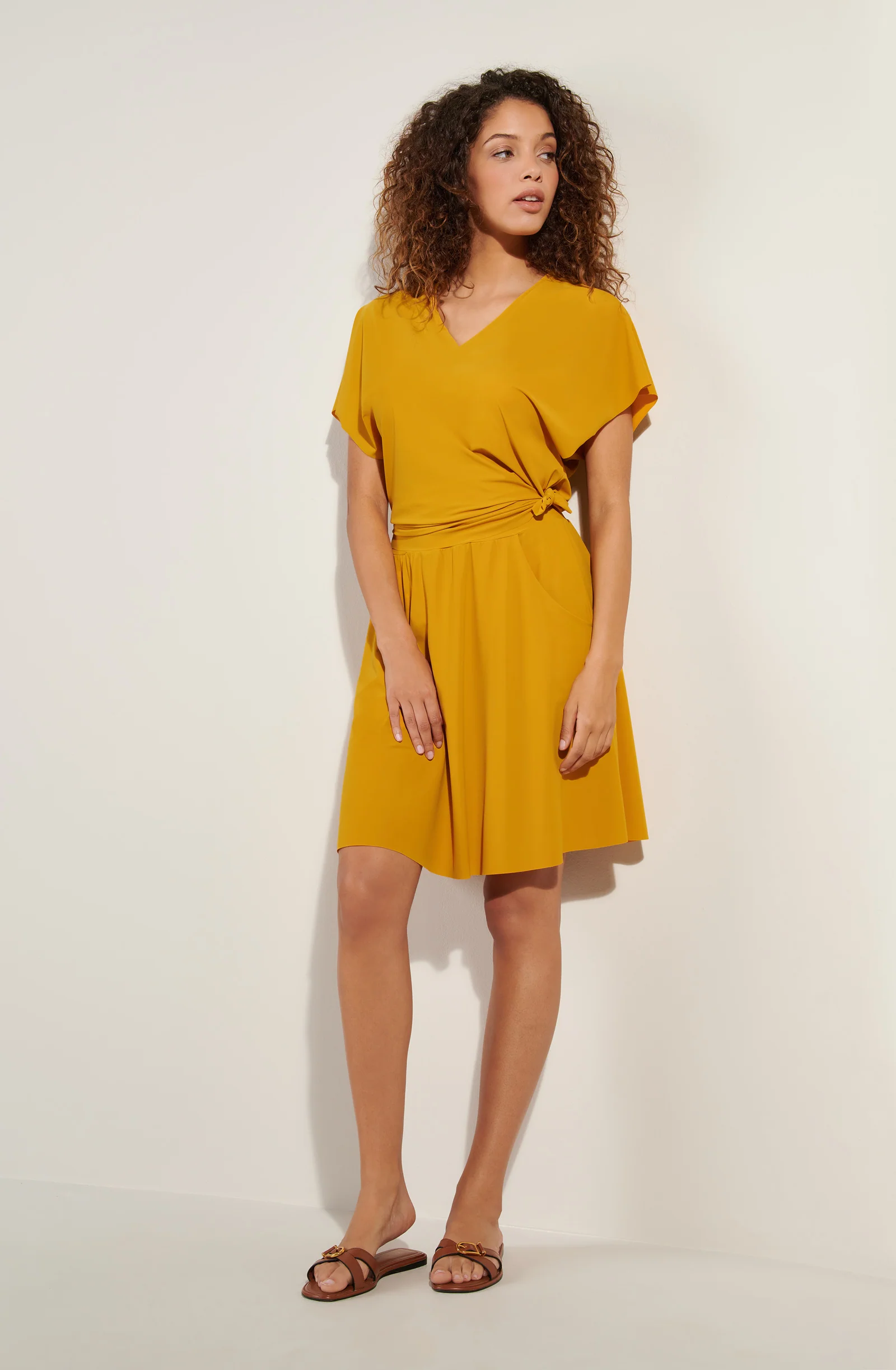 joely Jupe mi-longue ocre Ocre