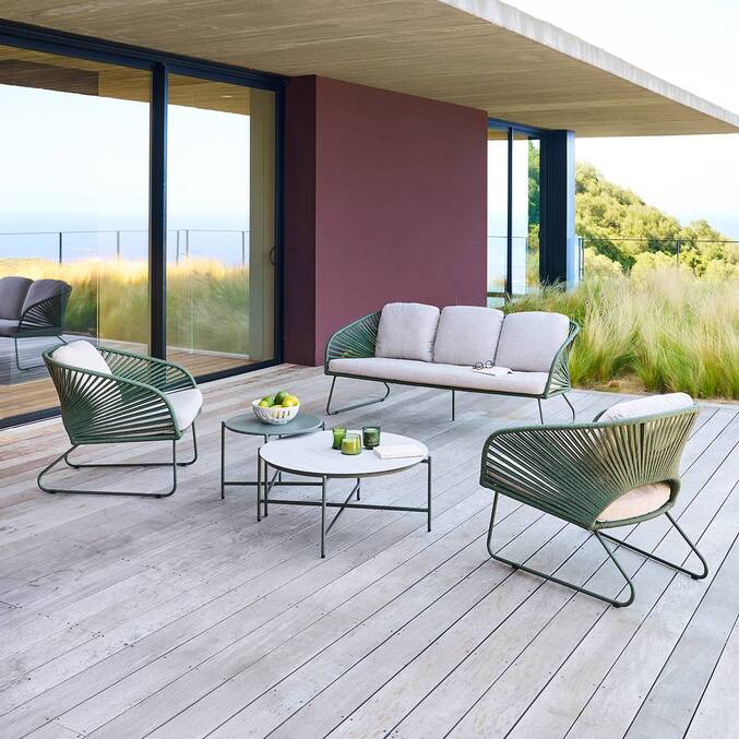 Salon de jardin BELANO Vert laurier