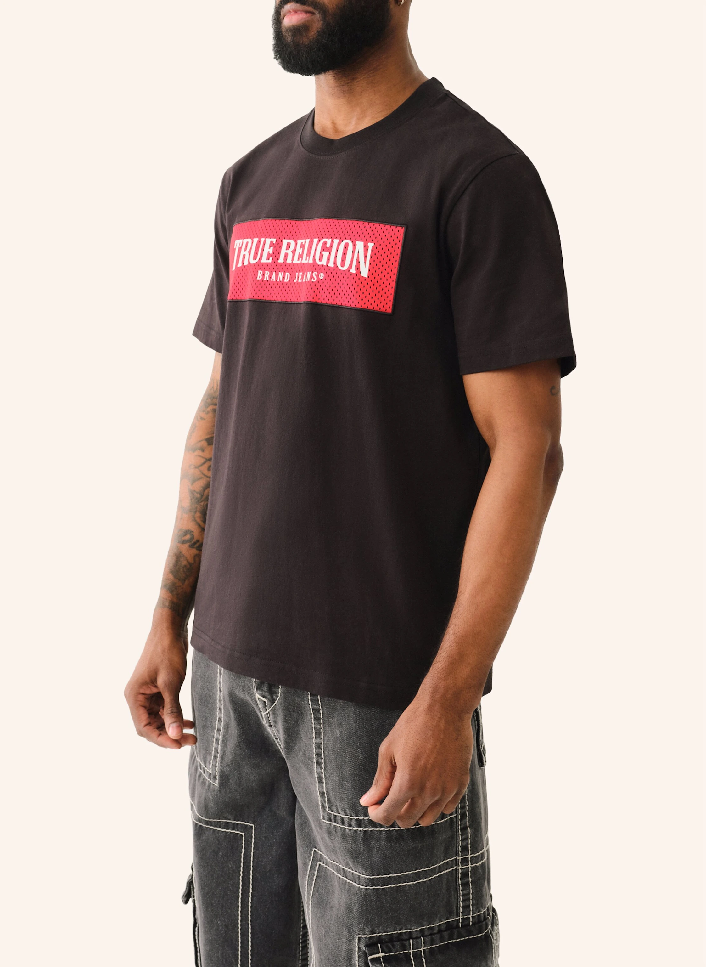 TRUE RELIGION T-Shirt MESH BOX