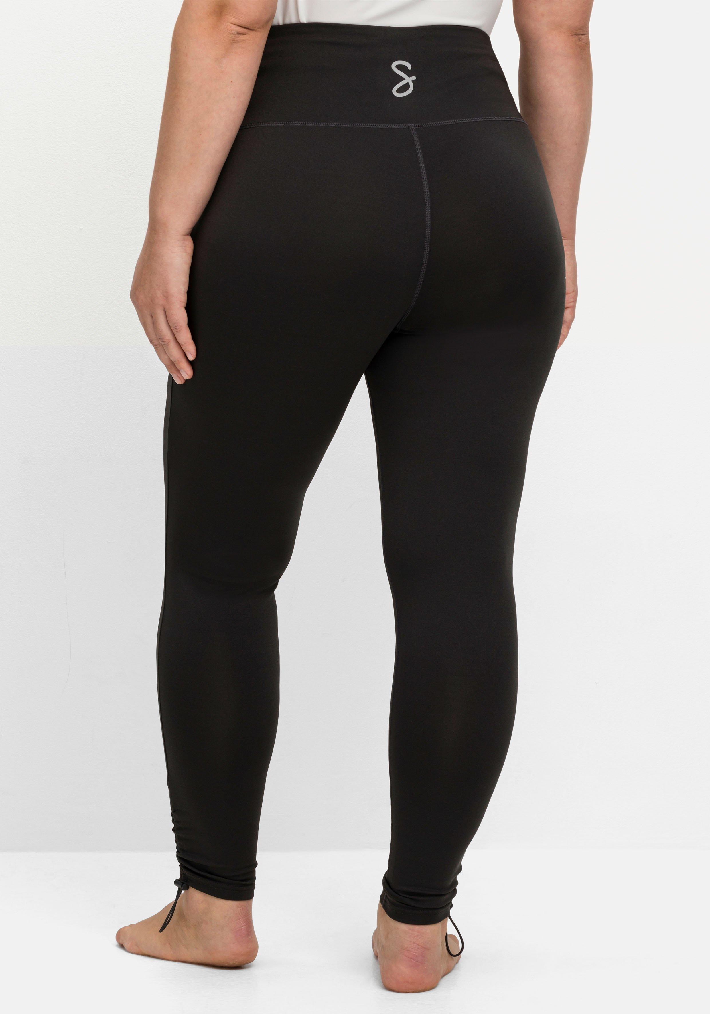 Sportleggings mit Shaping-Effekt, Saum mit Stopper