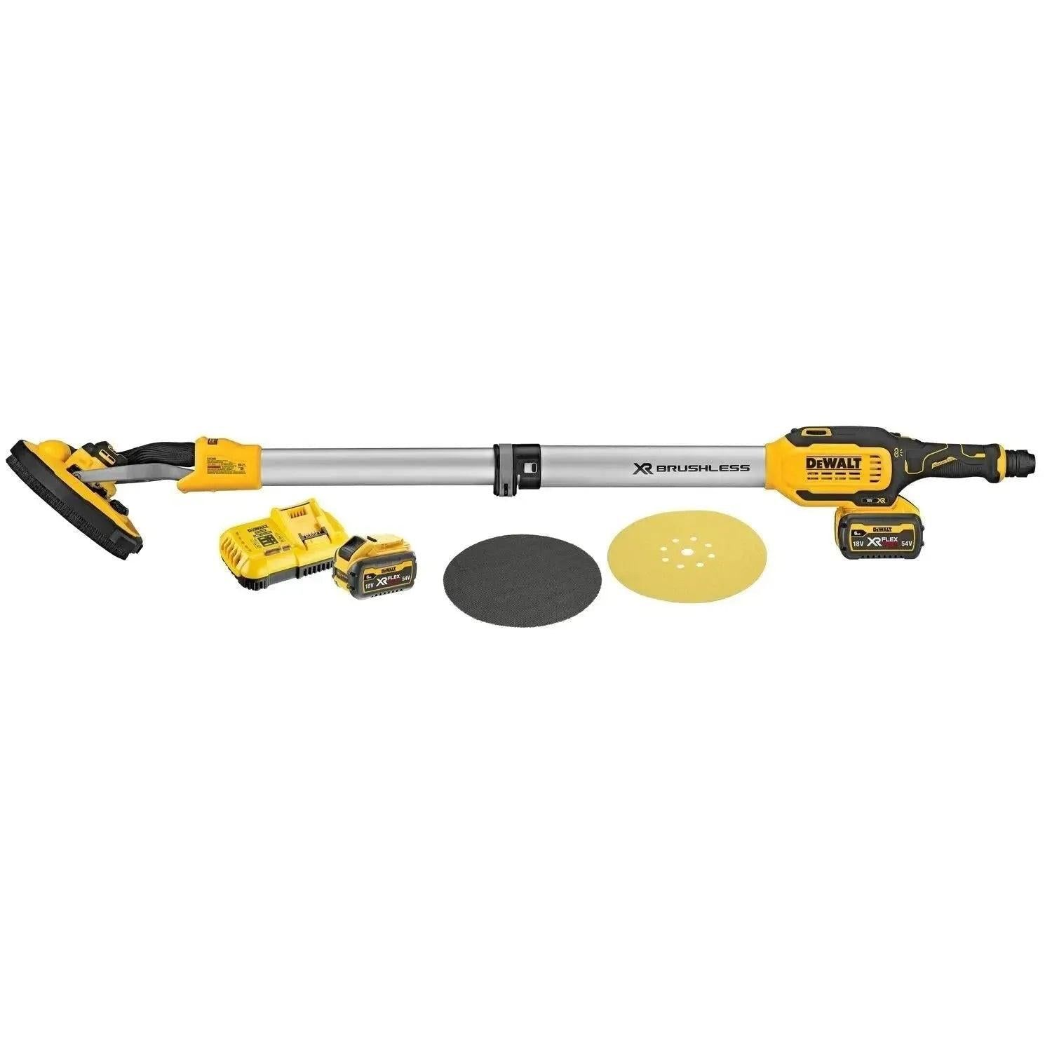 DeWALT DCE800T2 Accu langnek schuurmachine 18V XR   6.0Ah XR FlexVolt accu's