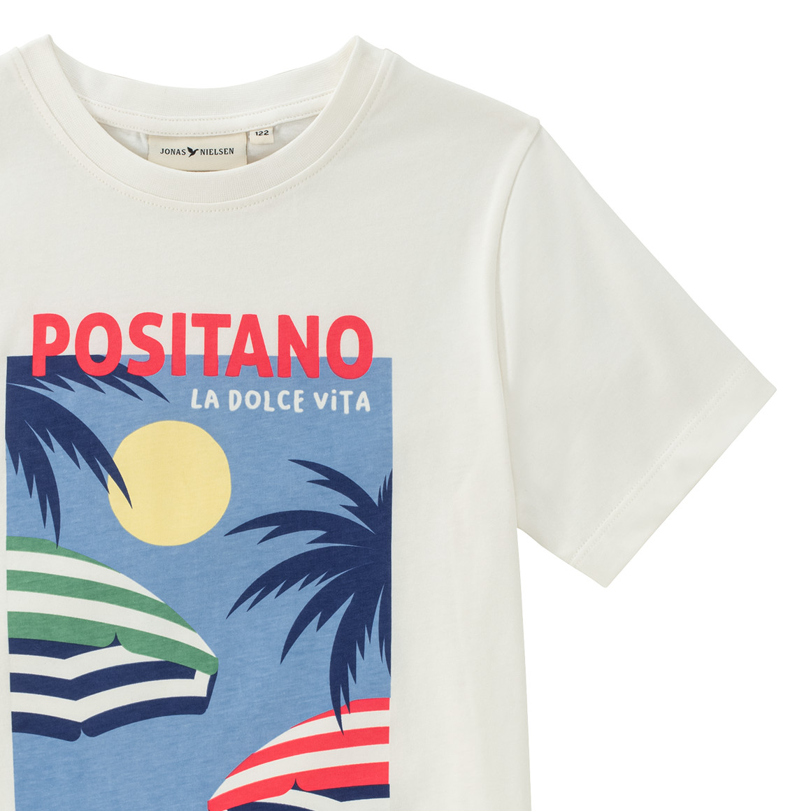 Jonas Nielsen Jungen T-Shirt mit großem Print weiss