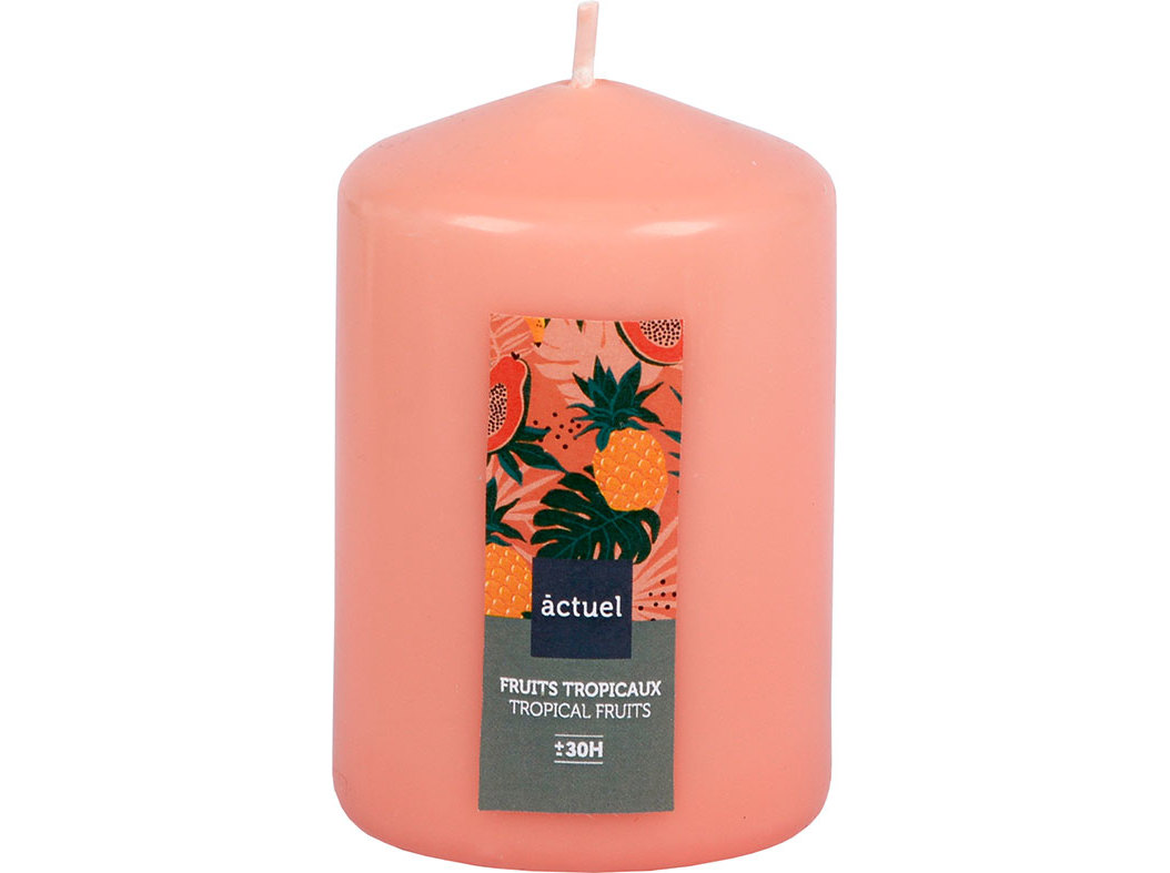 VELA PILAR ACTUEL AROMÁTICA FRUTOS TROPICAIS