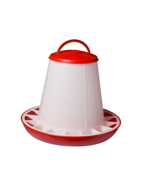 Olba Voersilo Plastic Rood - Voerbak
