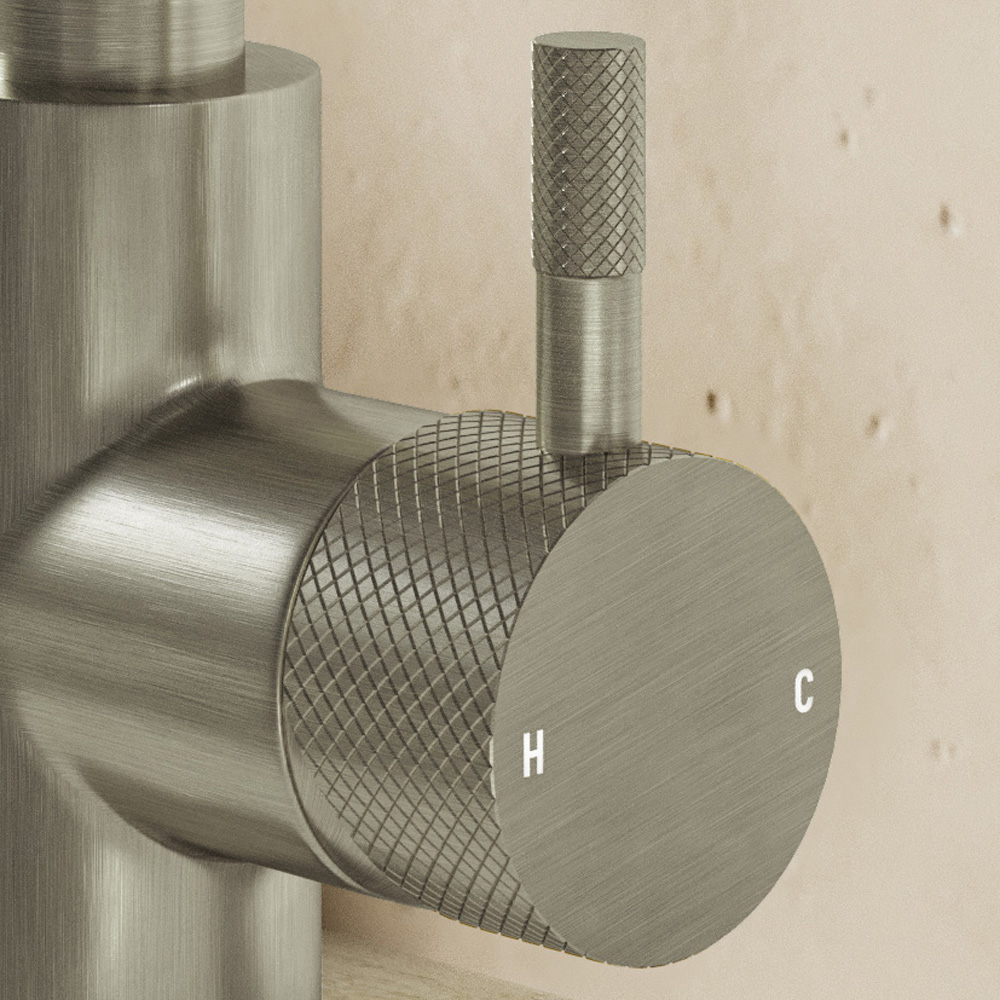 Saniclear Matrix Curved wastafelkraan RVS