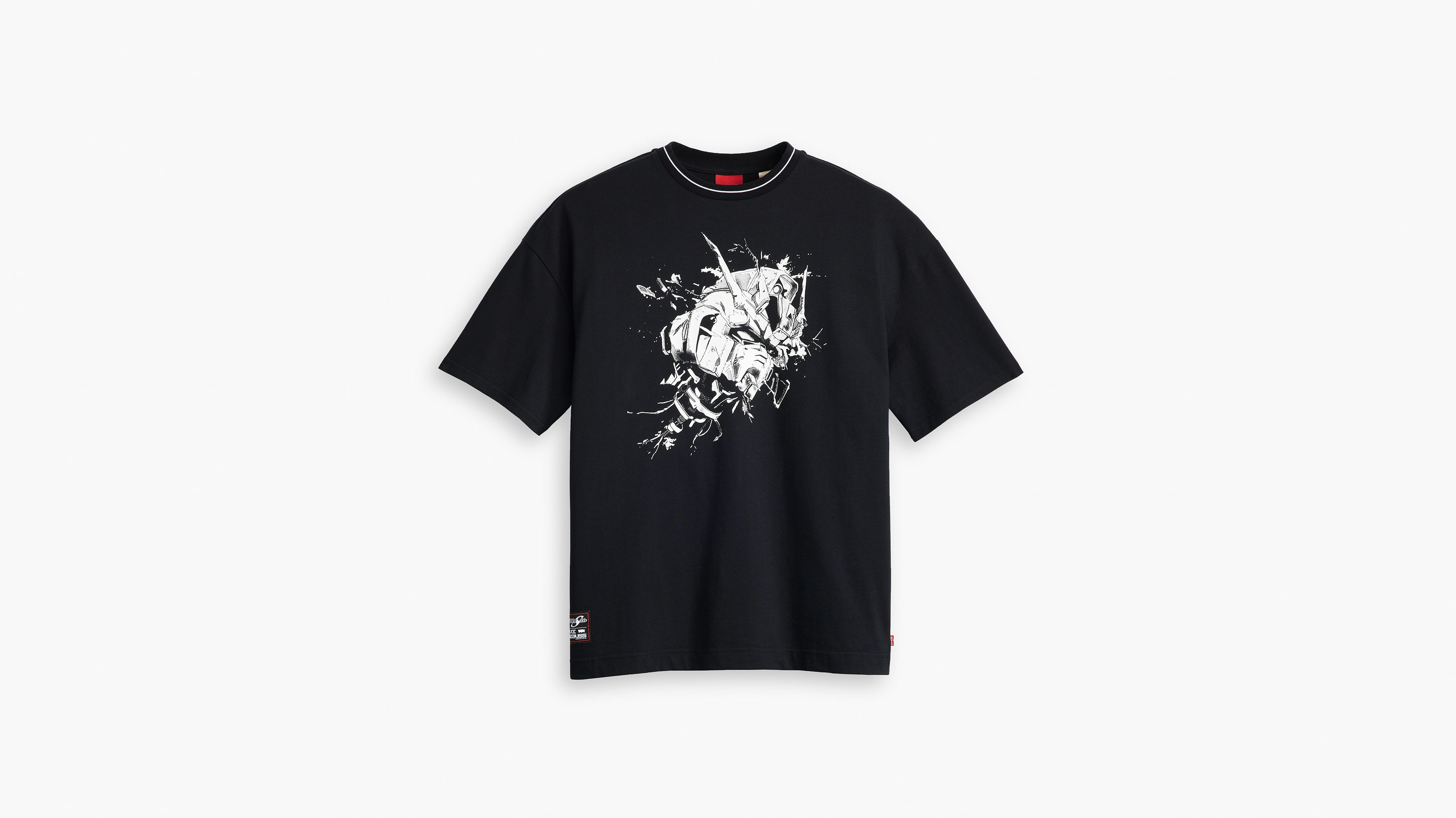 T-shirt boxy Levi's® x Gundam SEED - Destruction Black - Noir