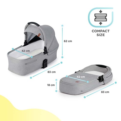Poussette Everyday 2en1 Grise - KINDERKRAFT