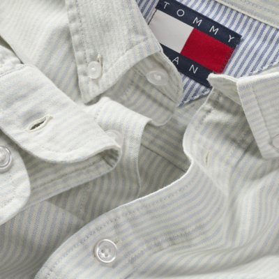 Chemise à manches longues homme Tjm Slim Stripe Oxford TOMMY HILFIGER