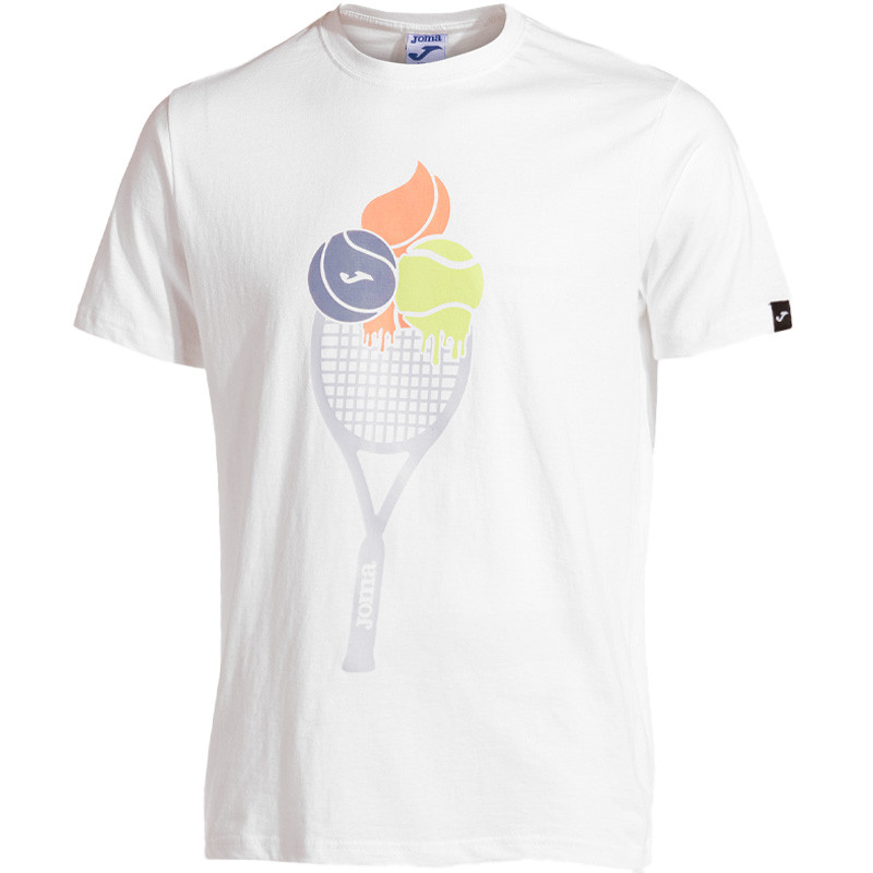 Tee-shirt de tennis Joma Corta Challenge blanc