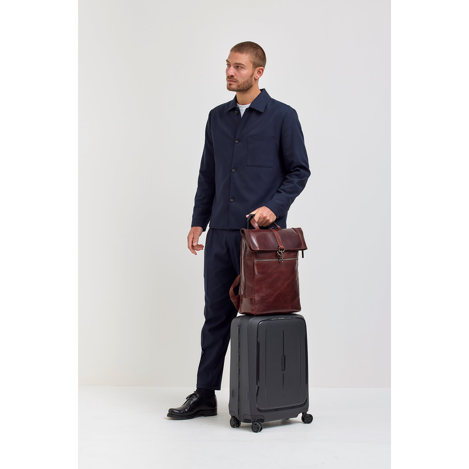 Jost Lund Messenger Backpack brown