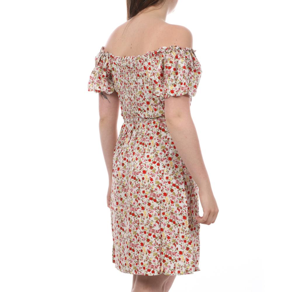 Vero Moda Robe Blanche à fleurs Femme Vero Moda Easy
