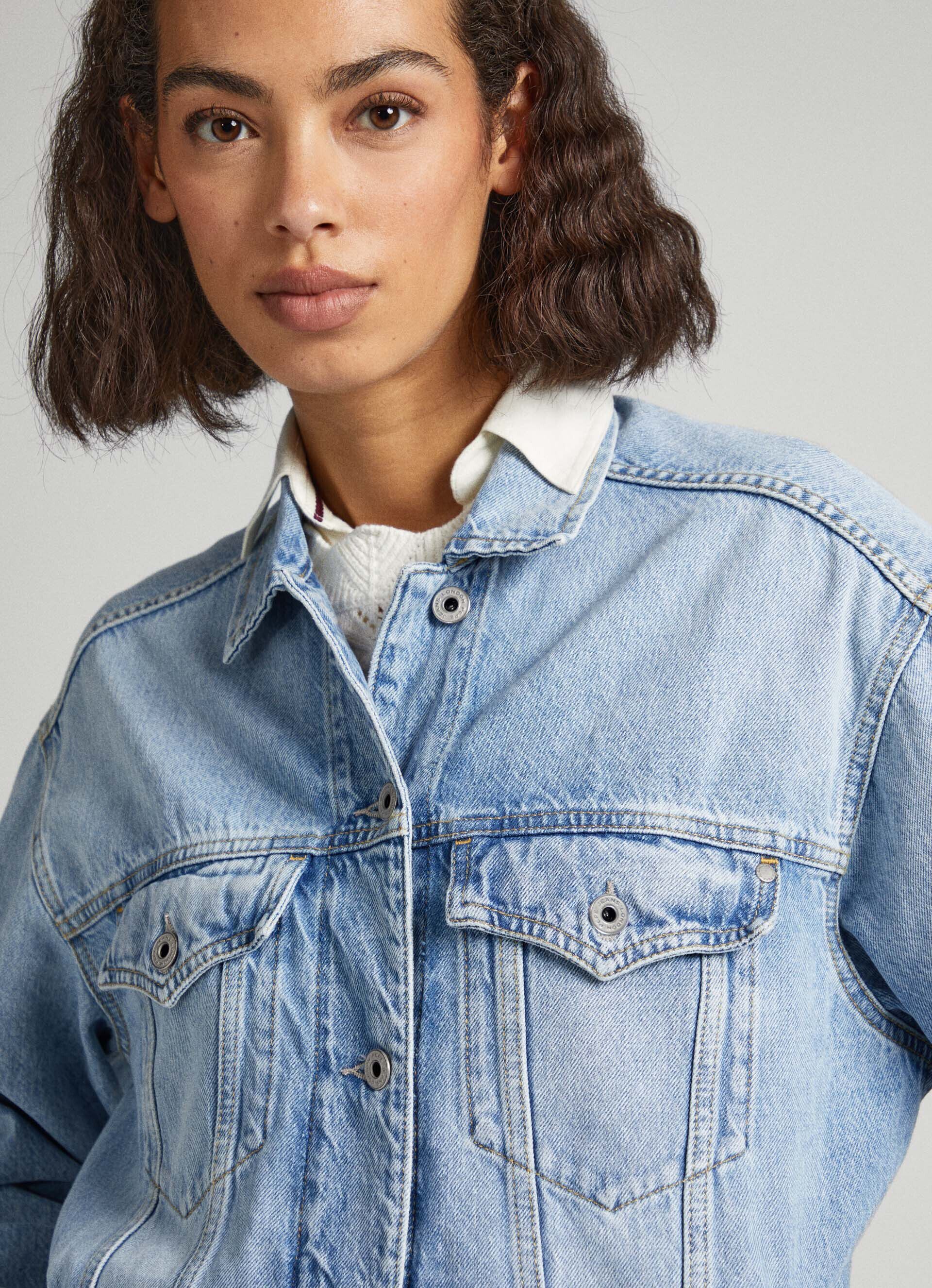 JAQUETA JEANS DE CORTE REGULAR - jeans