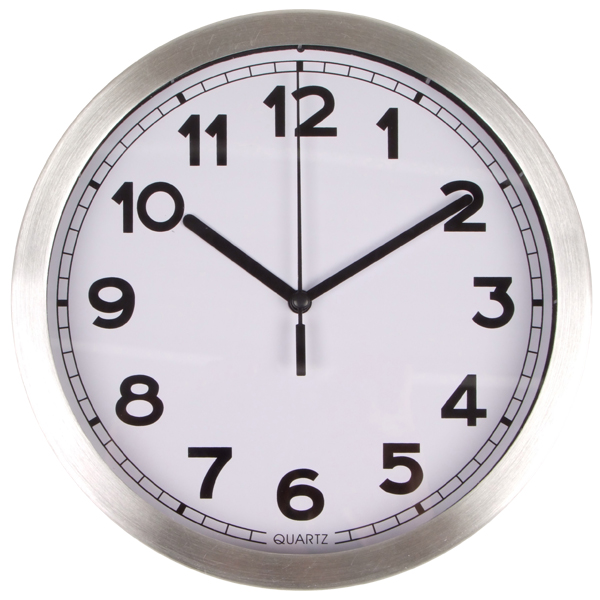 Aluminium-Wanduhr 20cm
