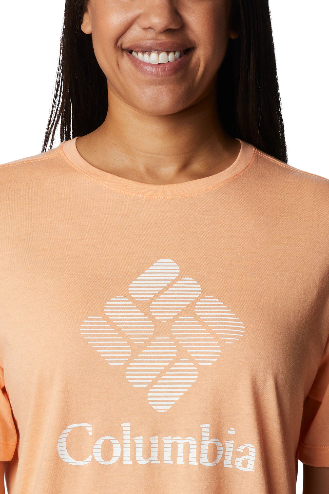 Camiseta feminina Columbia Bluebird Day™ de modelagem solta - Laranja