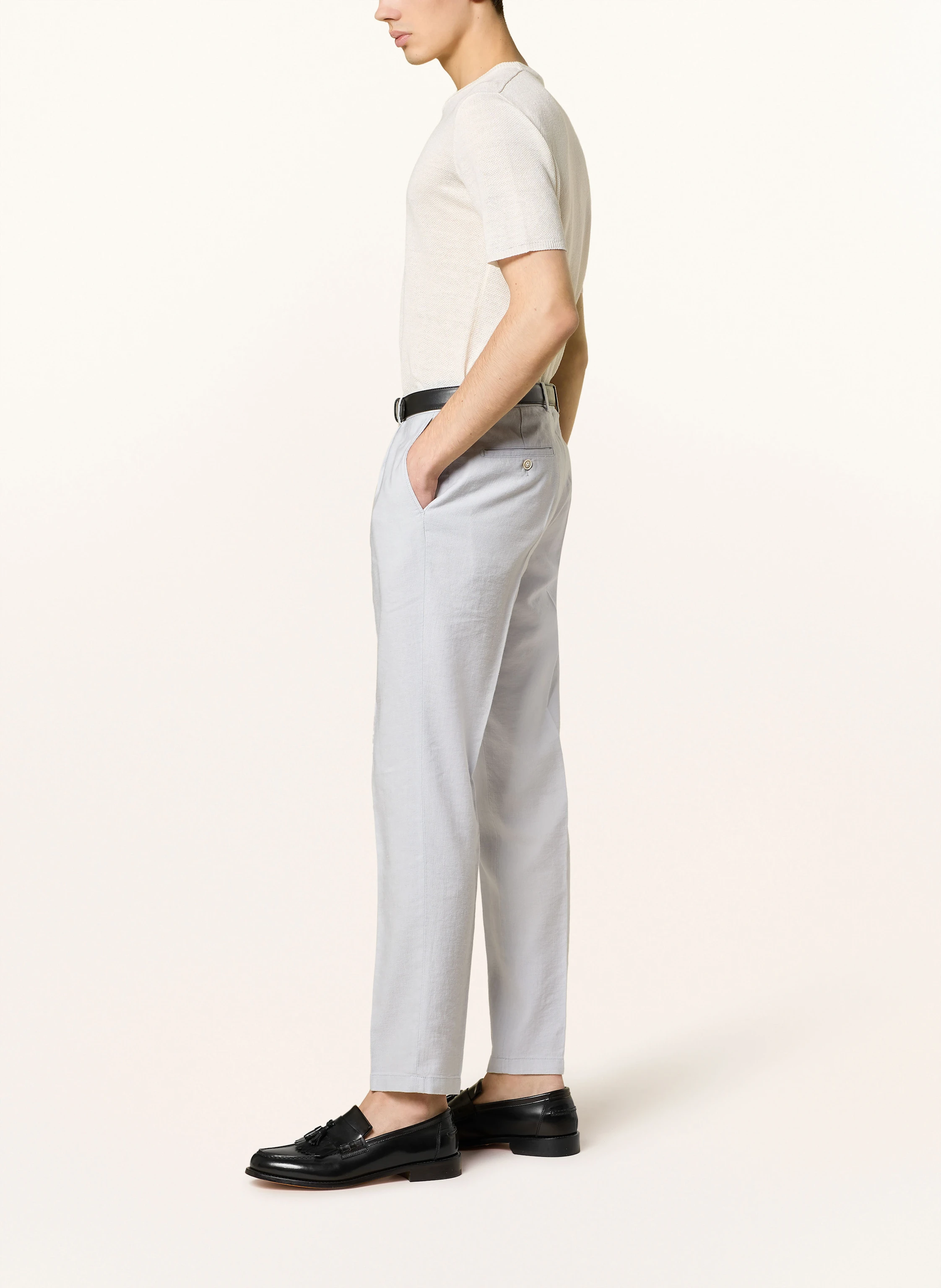 windsor. Anzughose SILVI Extra Slim Fit mit Leinen