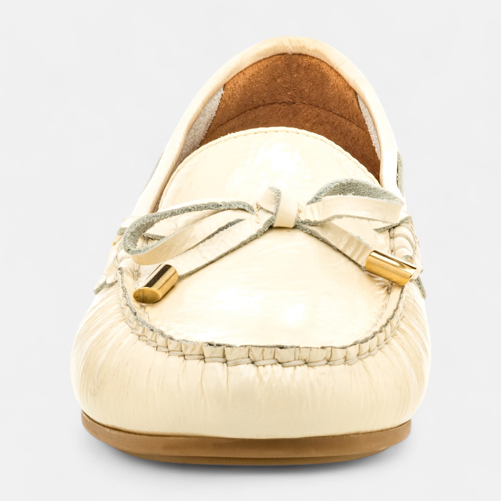 Mocassins Femme en cuir beige