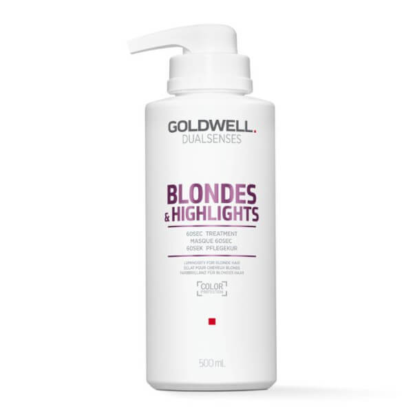 Masque traitement anti-jaune 60 secondes Dual Senses Blonde&Highlights Goldwell 500ml