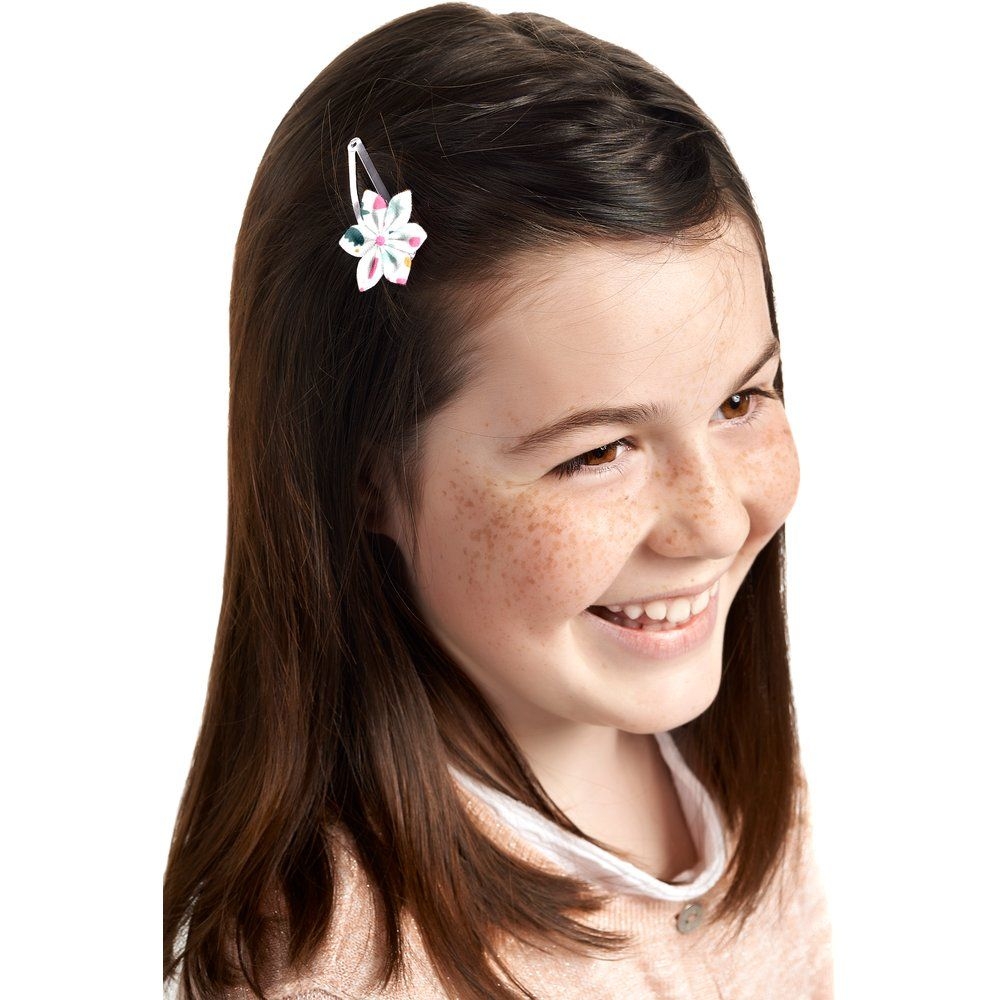 Barrette Clic-Clac Fleur Étoile Bord De Mer