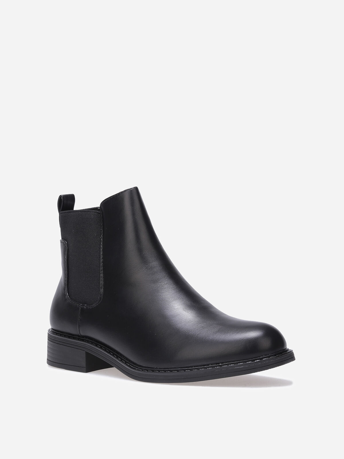 Bottines chelsea à bout rond- Noir