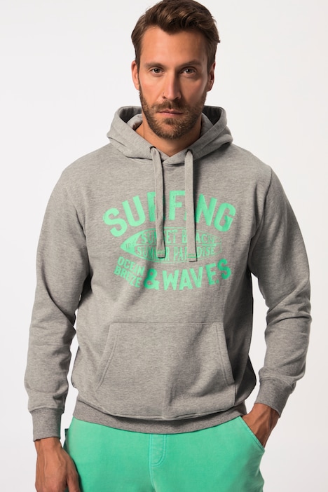 Hoodie, Kapuzensweater, Brust-Print, bis 8 XL