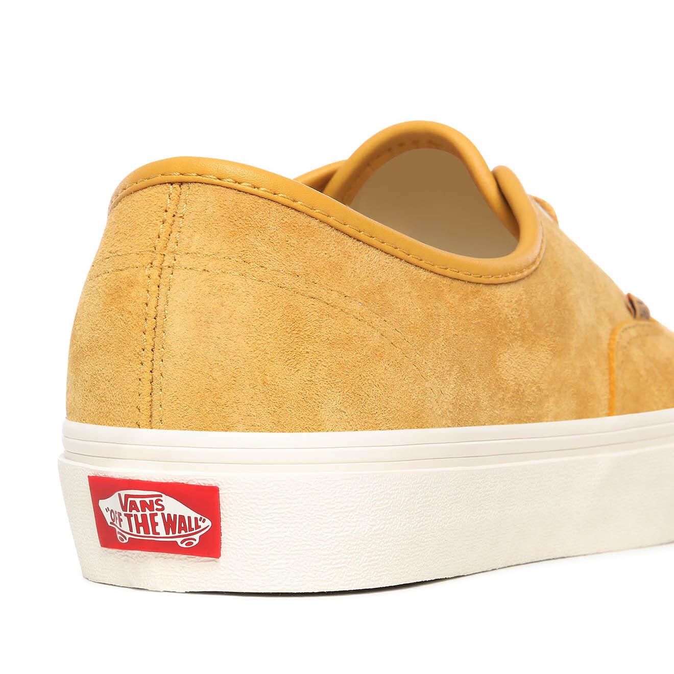Vans Sneakers en Velours de Cuir Authentic jaunes