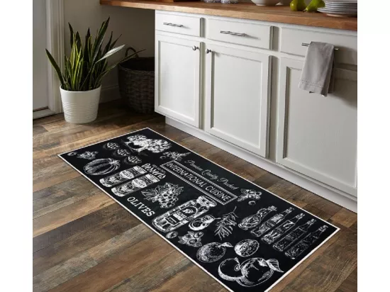 Tapis de cuisine 60x90 cm Polyester Kitchen Intercuis
