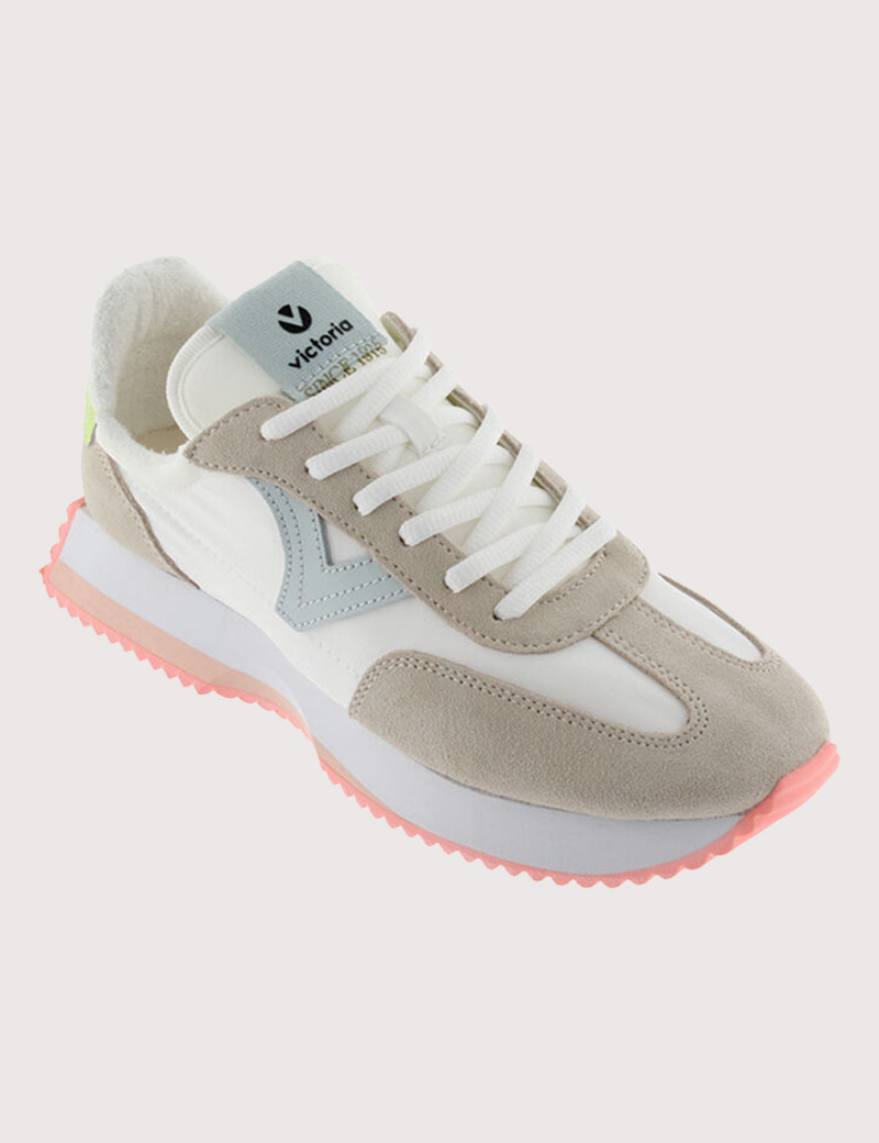 VICTORIA BASKETS FEMME RUNNING BEIGES