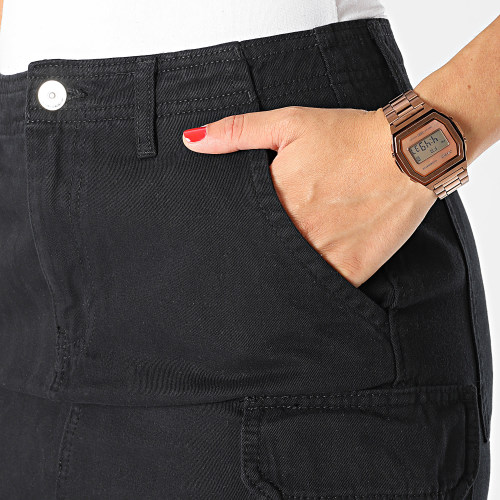 Jupe Jean Femme Malfy Noir
