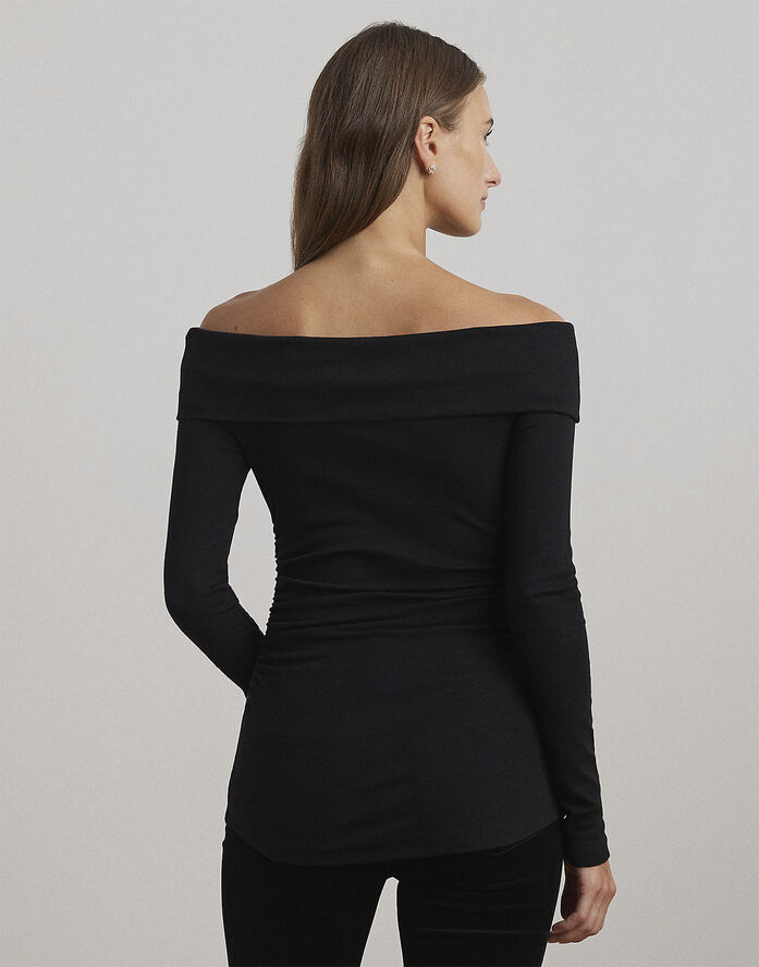 Lauren Ralph Lauren CM 2X2 RIB-LSL-PLO Sort