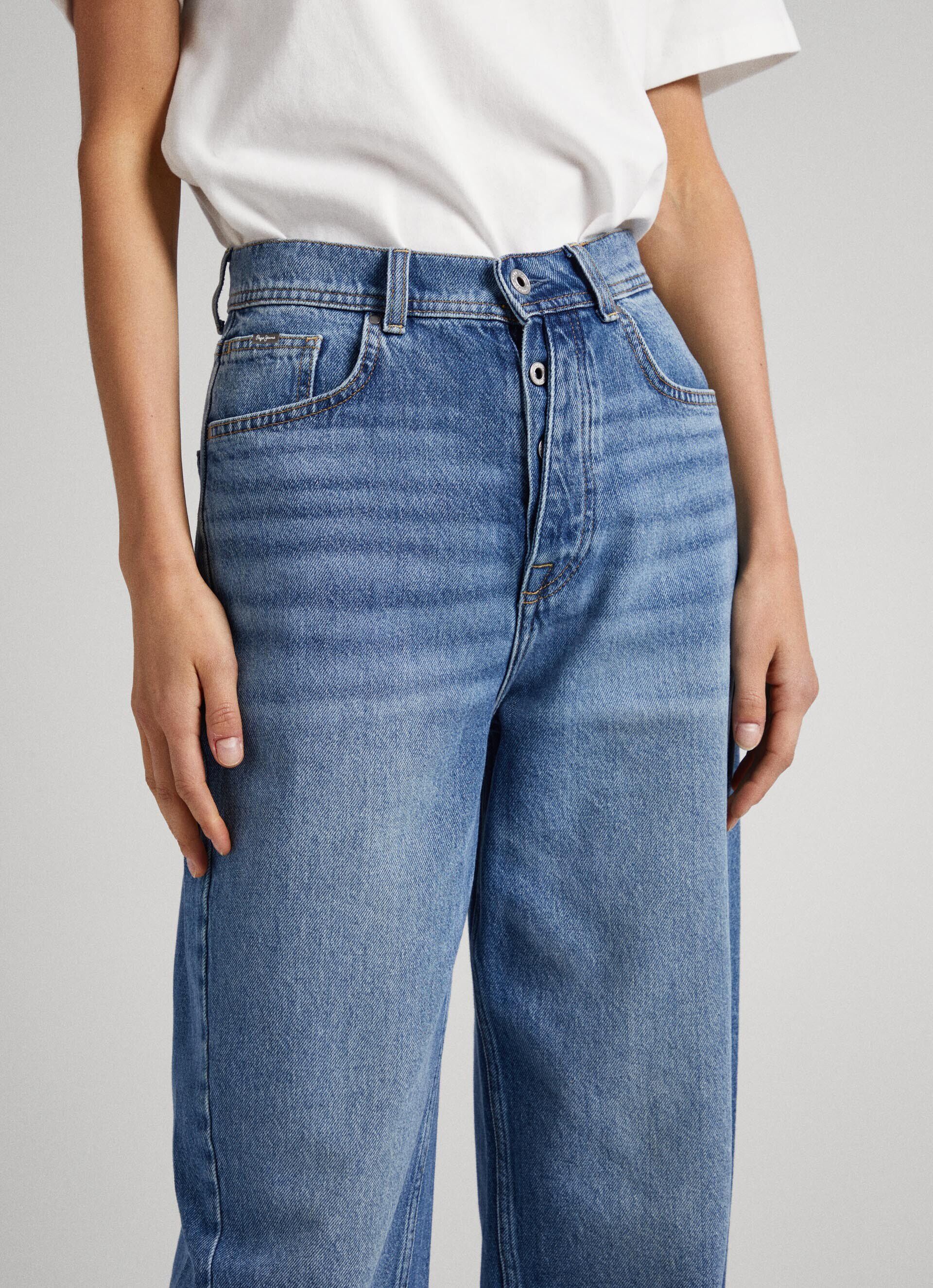 JEANS ADDISON FIT BALLOON TIRO ALTO - jeans