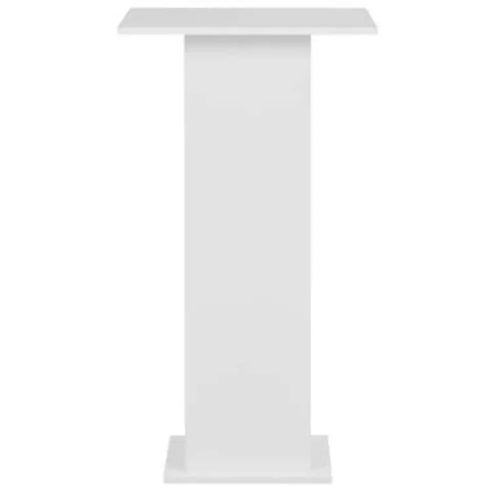 vidaXL - Bartafel - Wit - Bewerkt hout