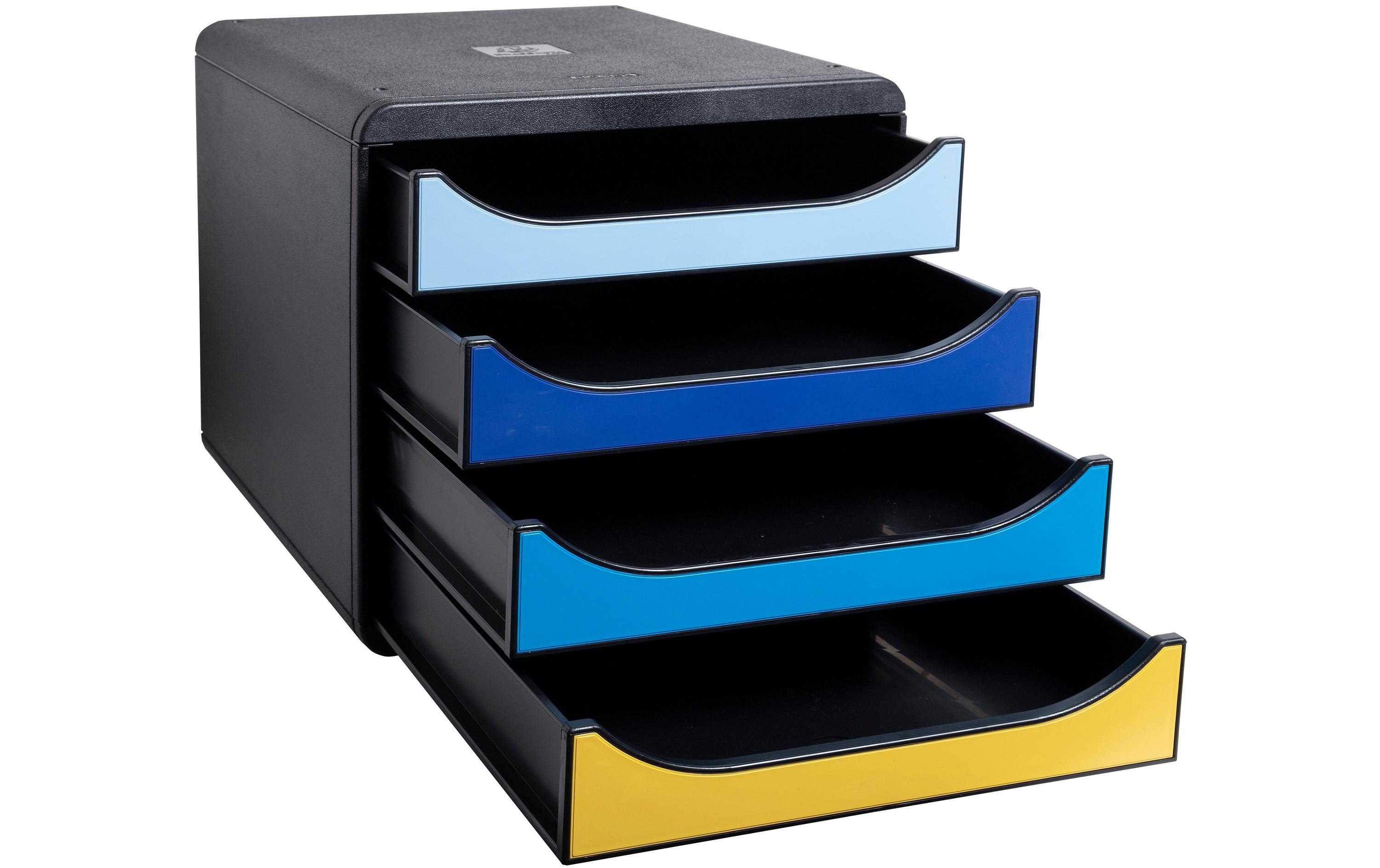 Schubladenbox Bee Blue Big Box PlusSchubladenelement mit vier offenen Schubladen