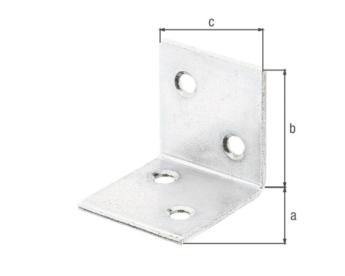 Groothoekbeugel 30x30x30 mm sendzimir verzinkt 1 stuk