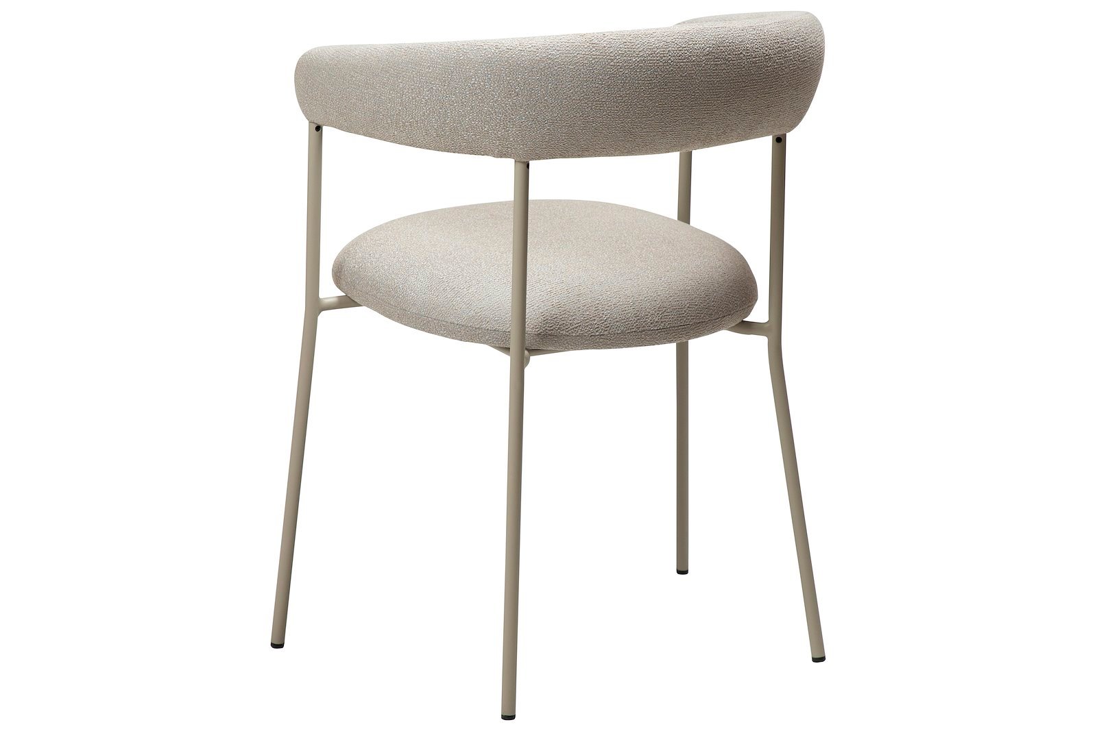 Plenti spisestol Med arm. Tekstil Bouclé Cashmere og cashmere ben.