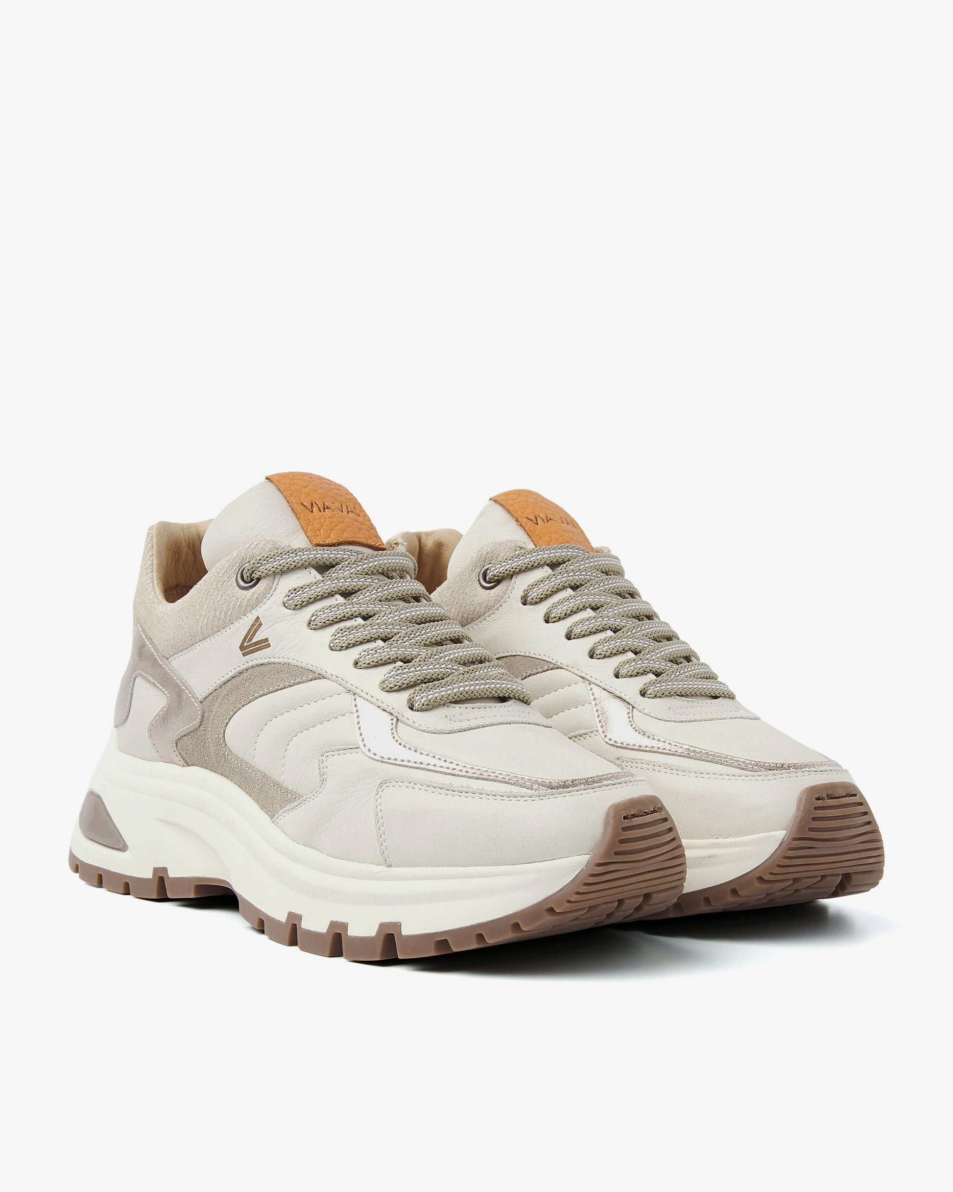 VIA VAI beige dames sneakers Liz Leighton