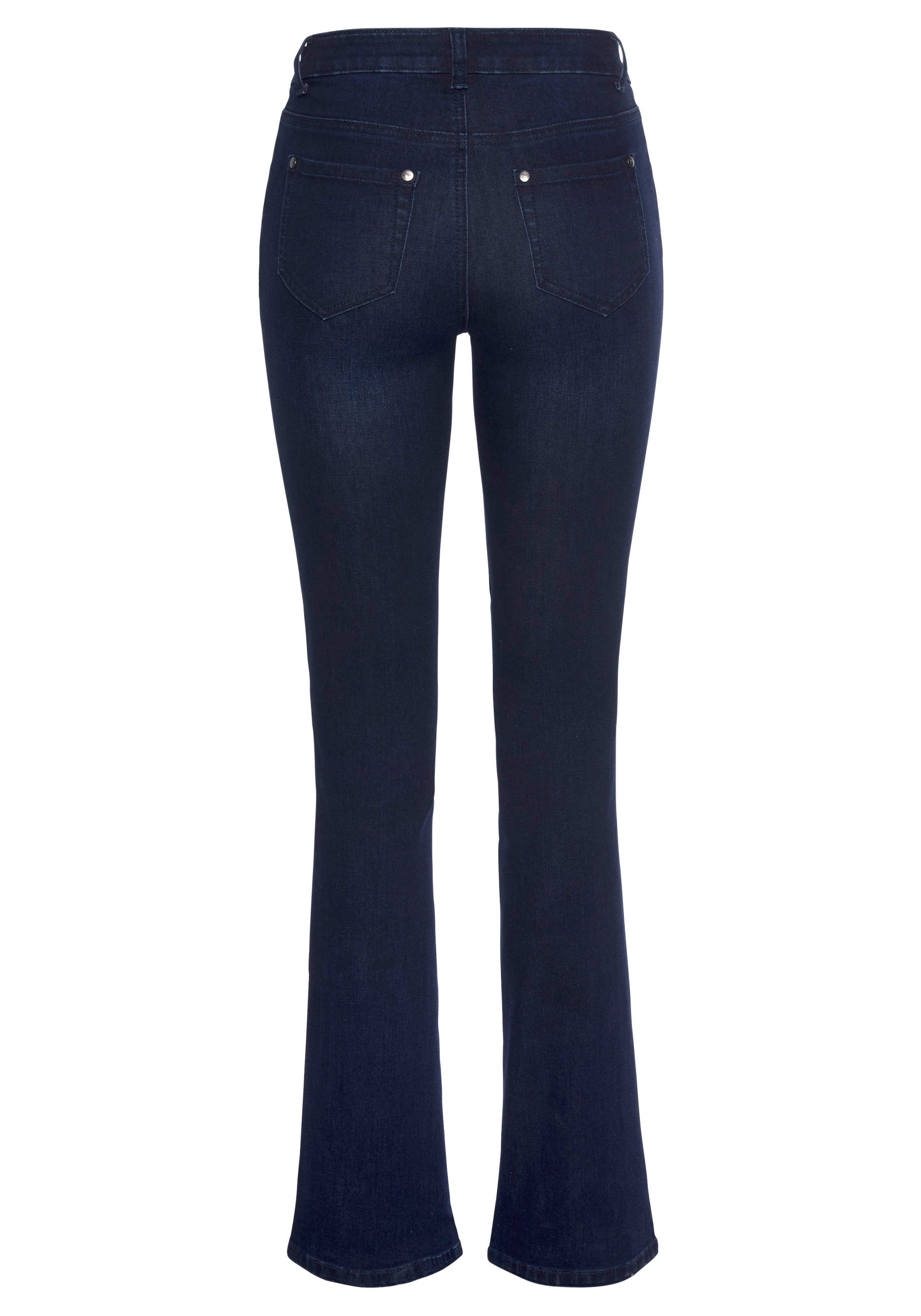 Tamaris Bootcut-Jeans , normale Leibhöhe,  Bootcut,  mit ausgestelltem Bein