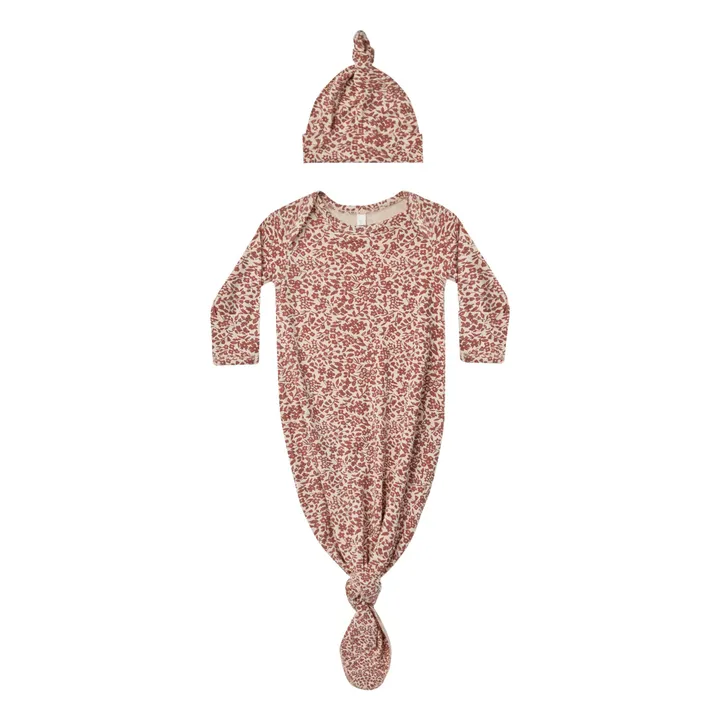 Quincy Mae Gigoteuse et Bonnet Noué Fleuri | Beige