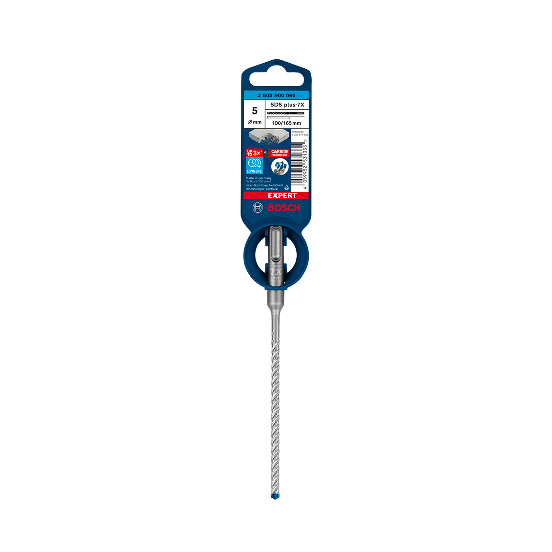 Bosch Hammerbohrer SDS plus-7X 5 x 100 x 165 mm EXPERT