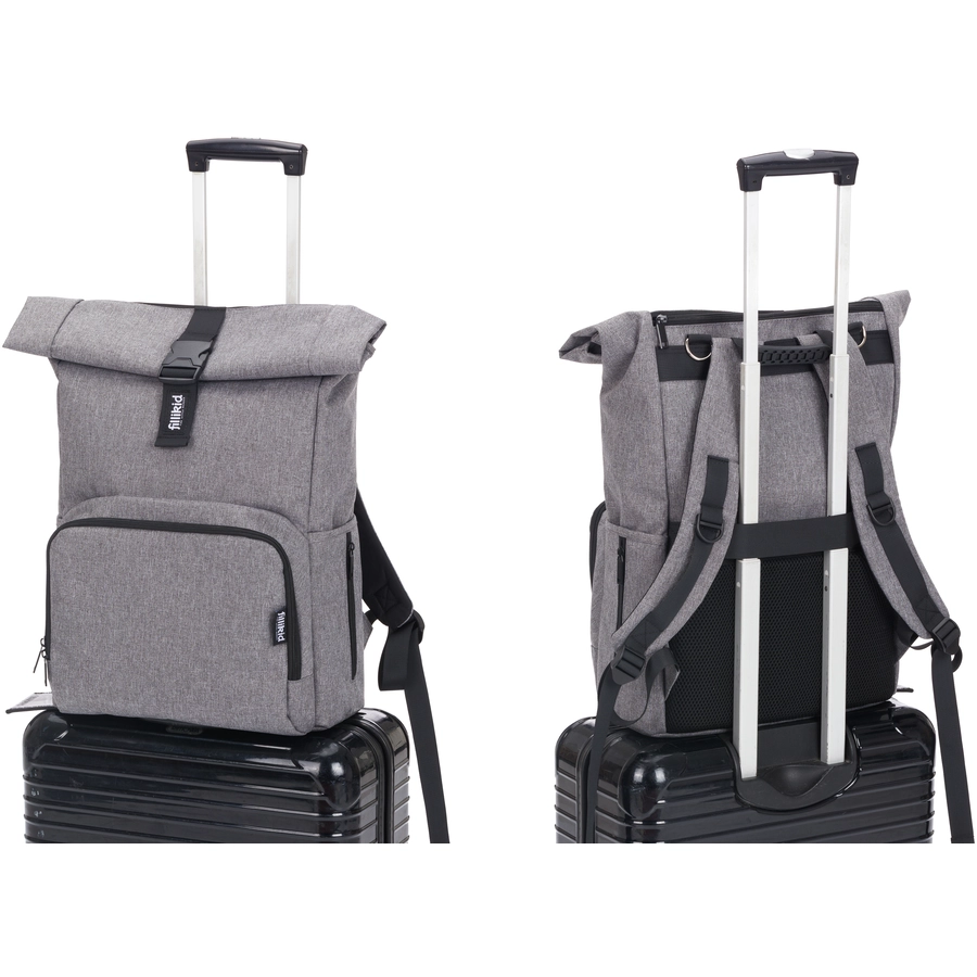 fillikid Wickelrucksack Tokio grau melange