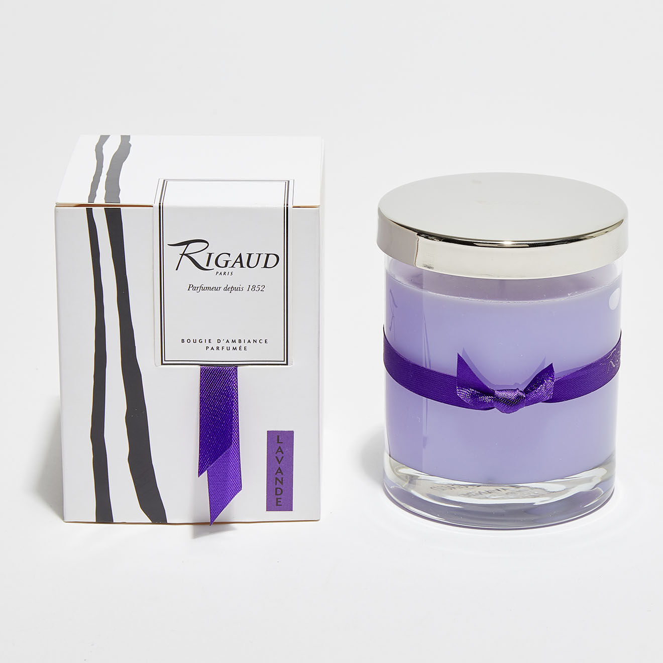 Rigaud Bougie parfumée moyen modèle Lavande Moderne - 1 mèche 60h
